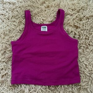 purple victoria’s secret PINK crop top